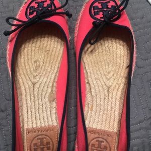 Tory Burch canvas slides